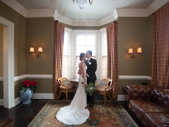 Couple posing in the parlor of the Inn, Silver Fox photo